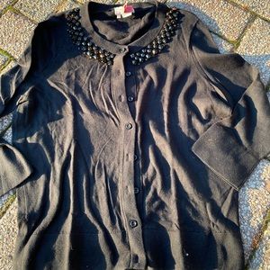 GUC Kate Spade jeweled cardigan